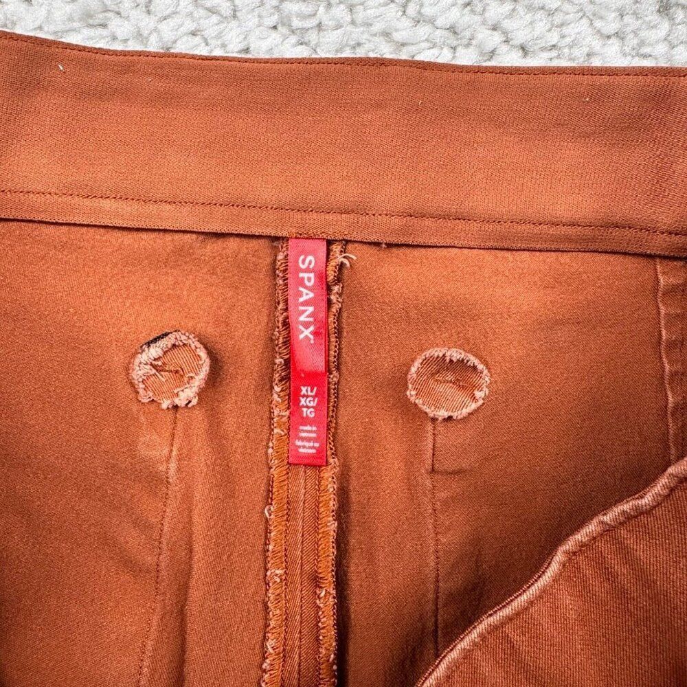 Spanx On The Go Ankle Slim Stretch Cropped Pant Bronzed Glow FLAWS - Picture 5 of 13